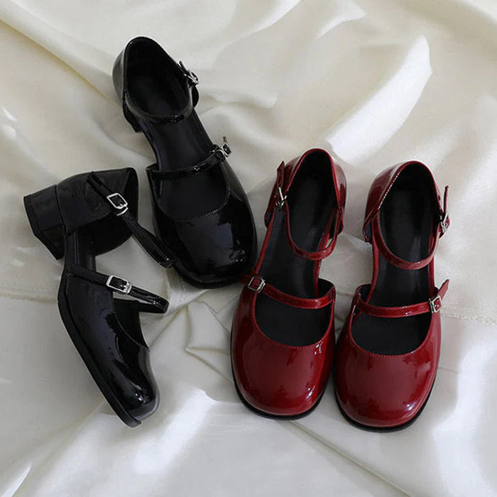 Vintage Red Mary Jane Sandals