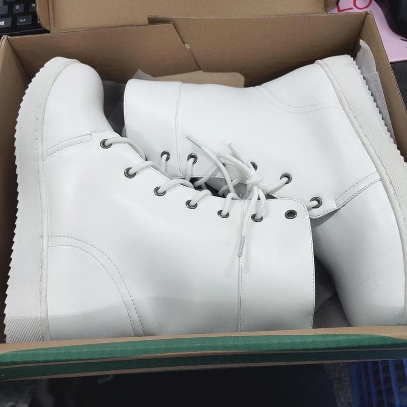 White/Beige/Black/Pink Pastel Lolita Boots