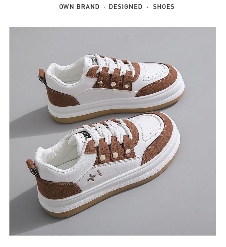 Two-Tone Platform Sneakers YP578