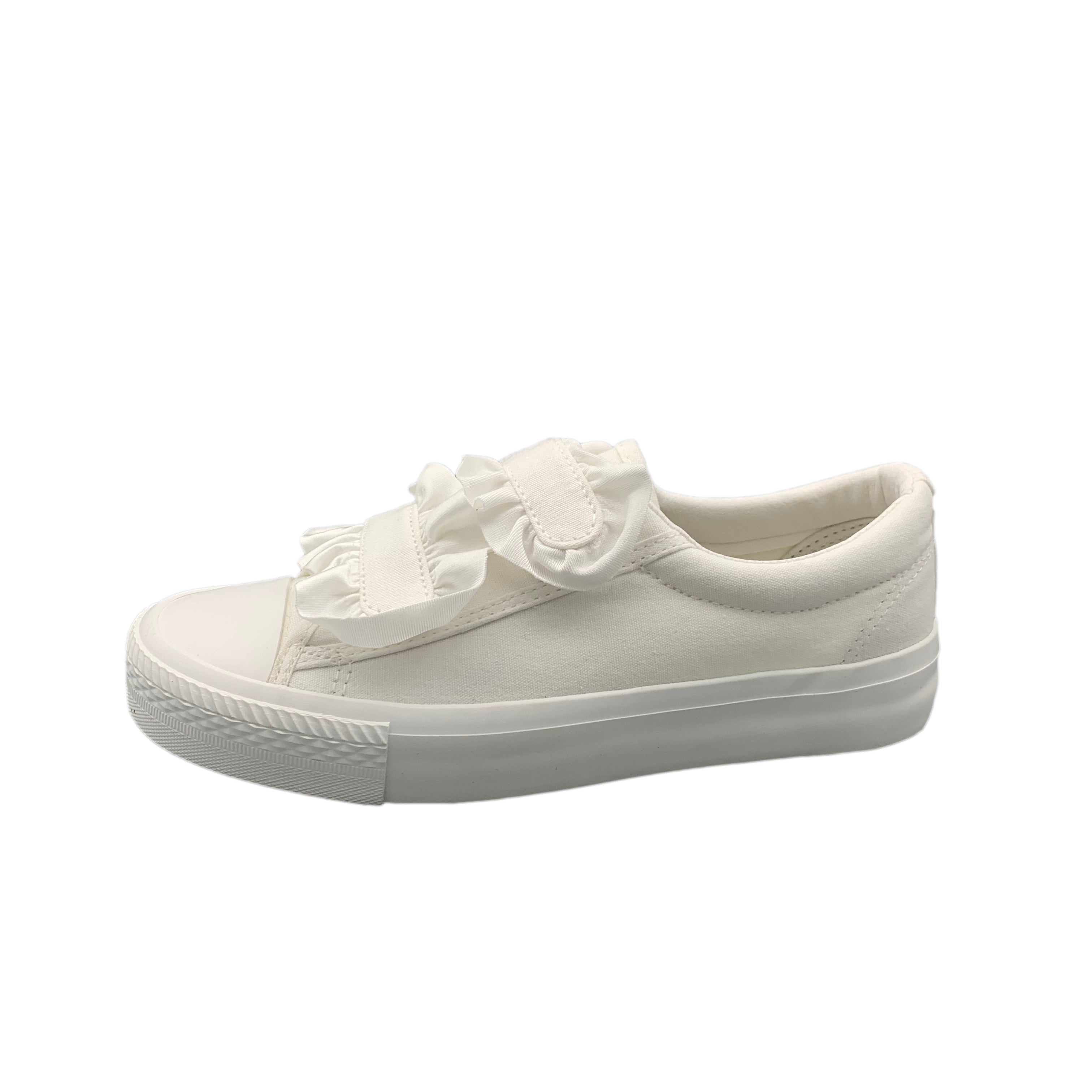 Cute Canvas Rubber White Shoes BE790