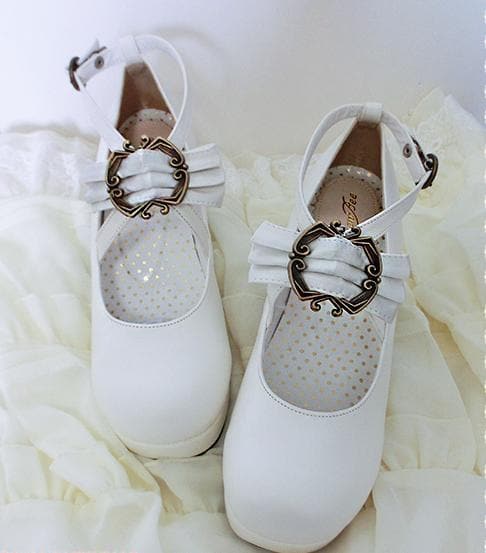 4 colors Lolita Princess Bow Shoes