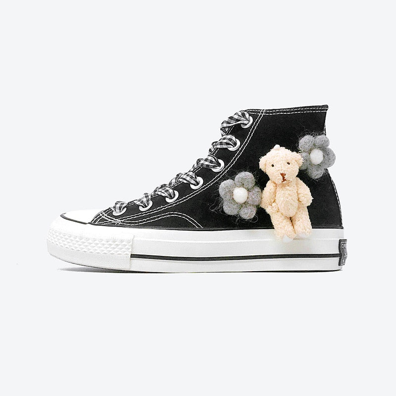 Japanese Hand Made Bear High Top Sneaker