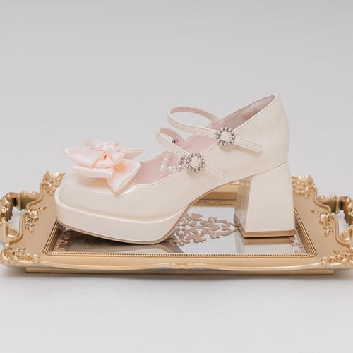 Lolita Pastel Bow Knot Mary Janes Lolita Shoes ON07