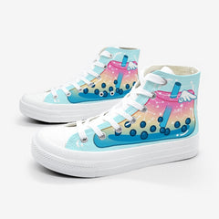 Japanese Colorful Hand Painted Canvas Shoes