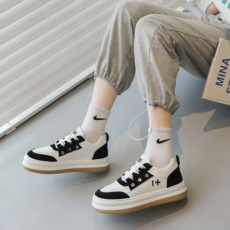 Two-Tone Platform Sneakers YP578