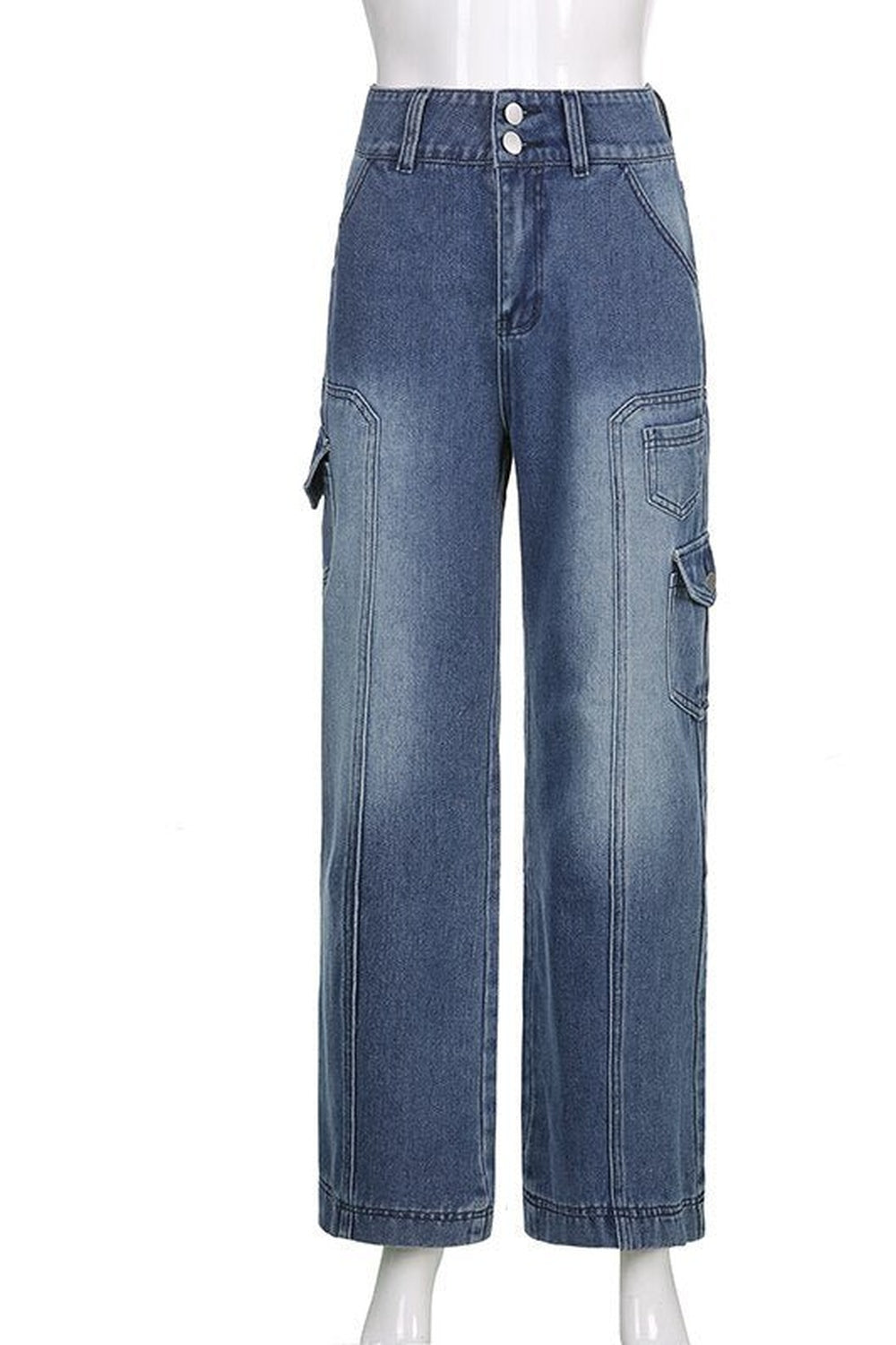 Fall 90s Aesthetic High Waist Jeans