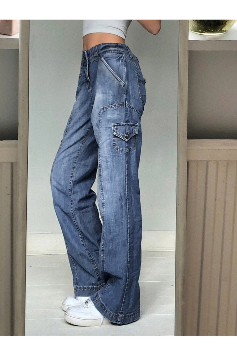 Fall 90s Aesthetic High Waist Jeans