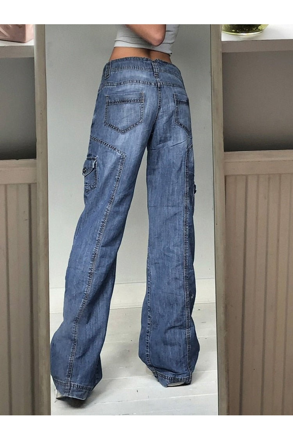 Fall 90s Aesthetic High Waist Jeans