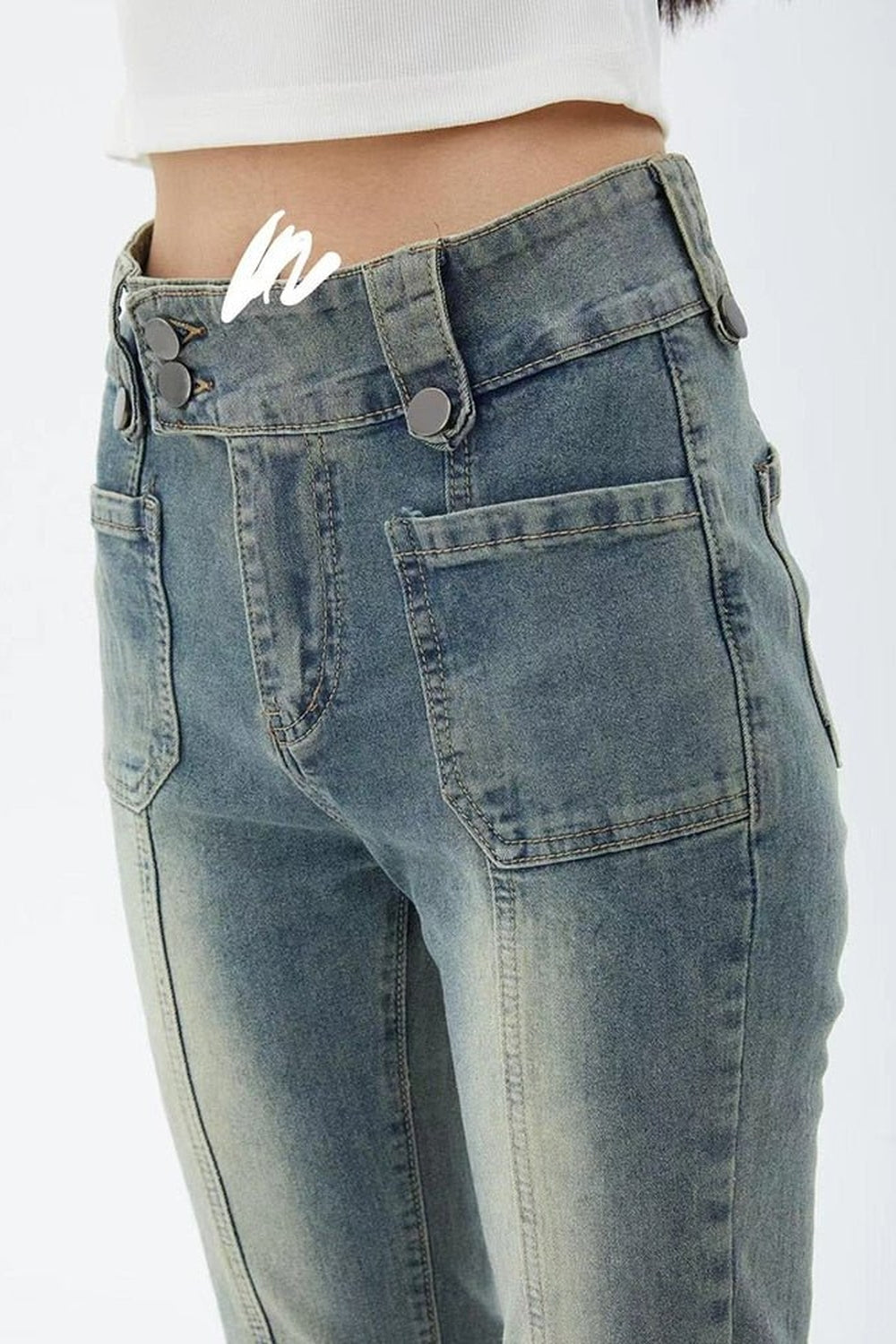 90s High Waist Flare Jeans