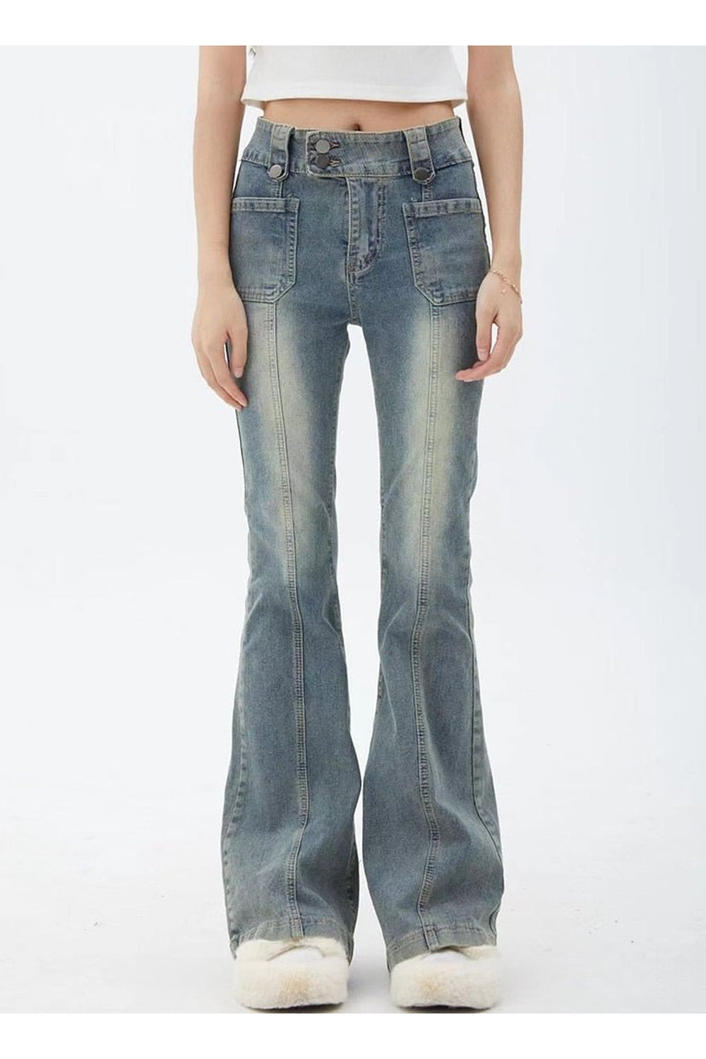 90s High Waist Flare Jeans