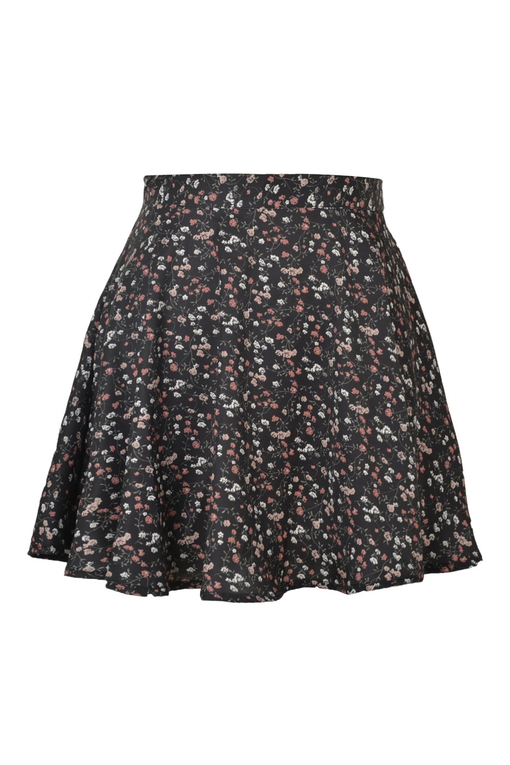 90s Summer Floral Print Skirt