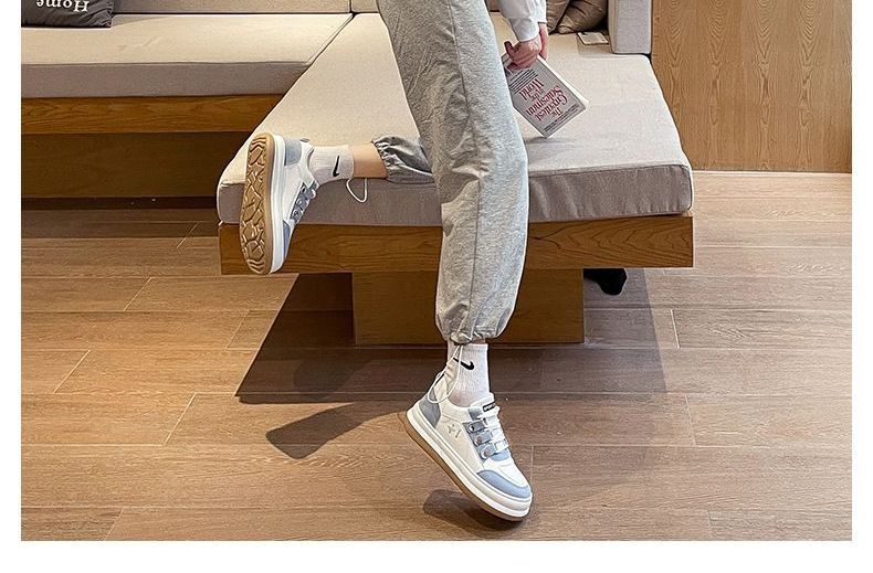 Two-Tone Platform Sneakers YP578