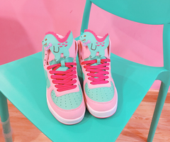 Cute Macaron Pink Shoes
