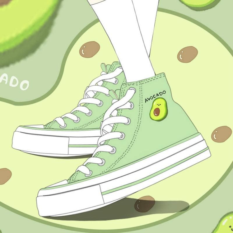 Jfashion Avocado Canvas Shoes