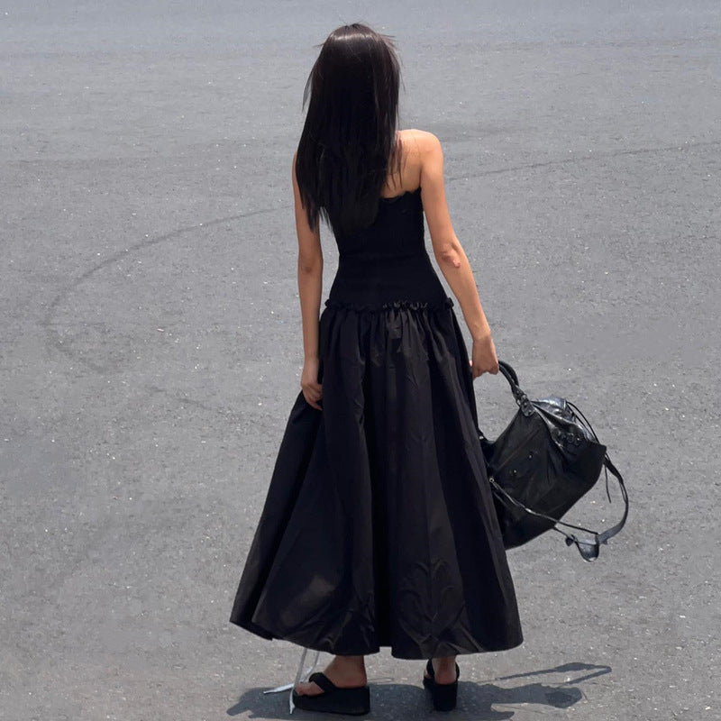 Personalized tie waist street dress