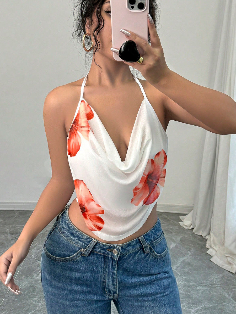 Holiday Style Camisole Halter T-Shirt