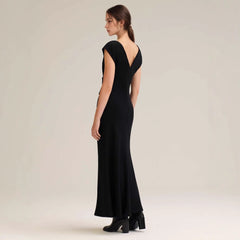 Pleated button-embellished dress