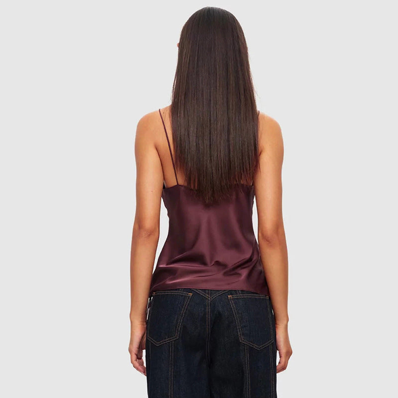 Off-Shoulder Camisole Hollow Top