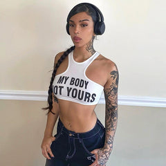 Round Neck Sleeveless Tank  Y2k Top