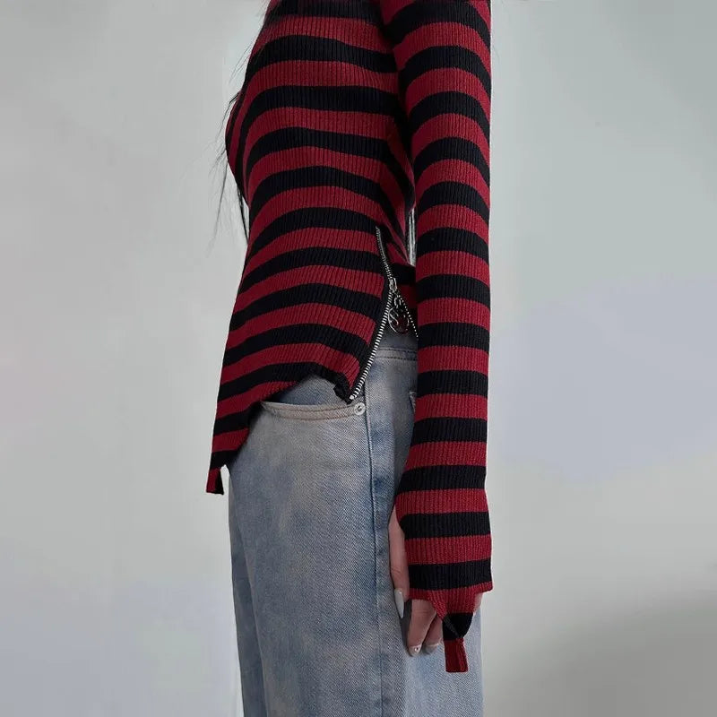 Emo Striped Sweater