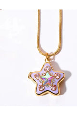 Collier cadre photo en forme de cœur