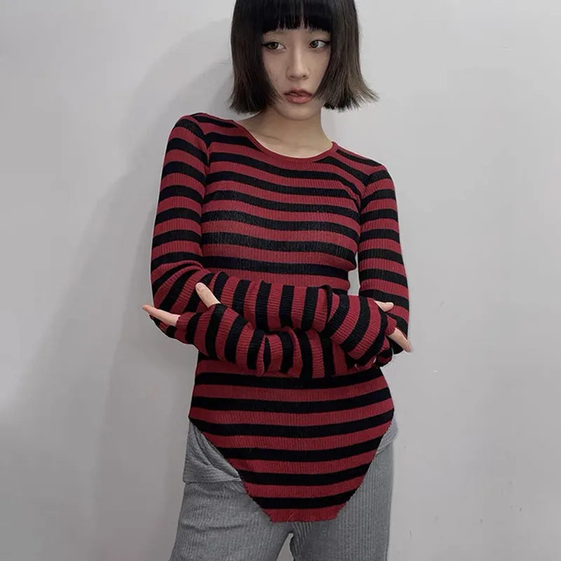 Emo Striped Sweater