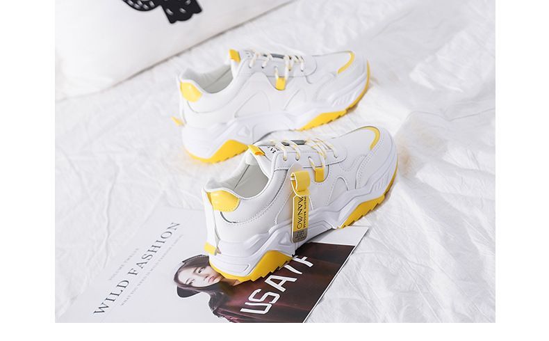 Lettering Panel Platform Chunky Sneakers