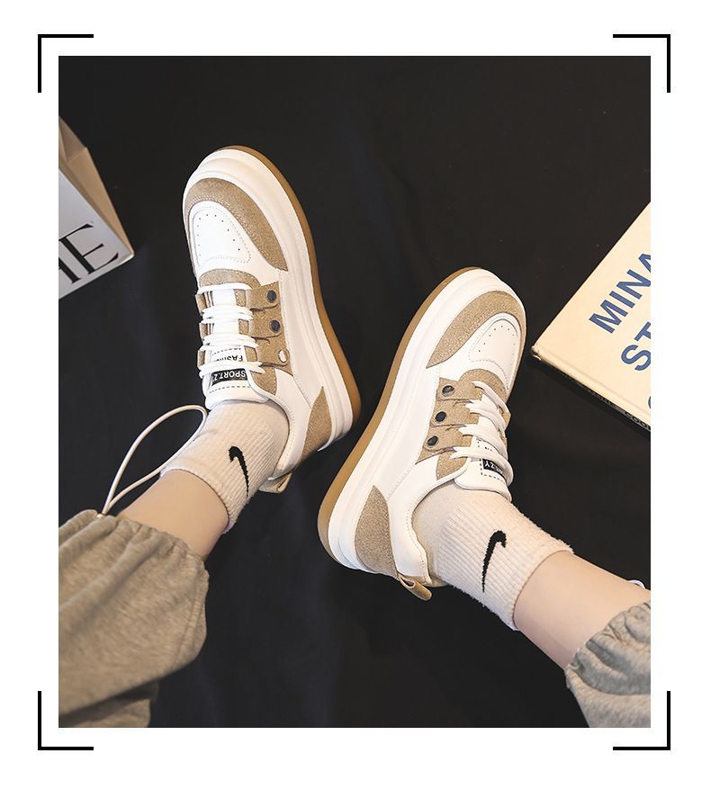 Two-Tone Platform Sneakers YP578
