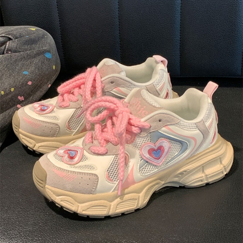 Kawaii Love Versatile Platform Sports Shoes - Heartzcore