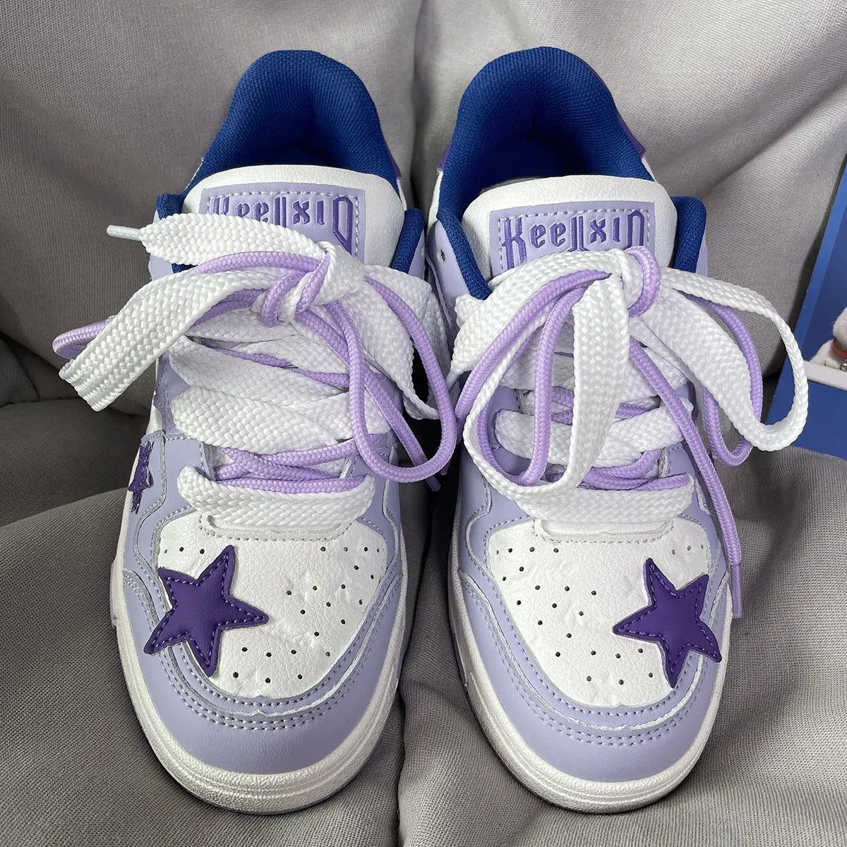 Purple Dopamine Star Sneakers Shoes