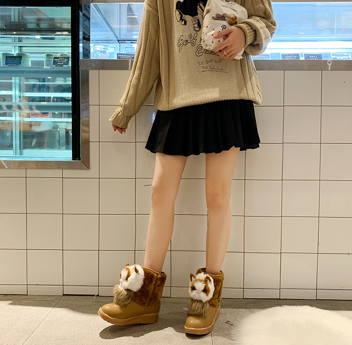 Sweet Keep Warm Cat Head Snow Boots SS0633