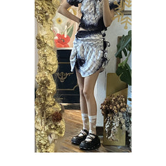 Dark Black/Cows Mary Jane Shoes BE841