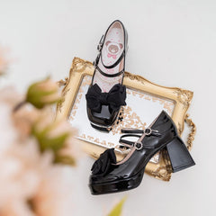 Lolita Pastel Bow Knot Mary Janes Lolita Shoes ON07