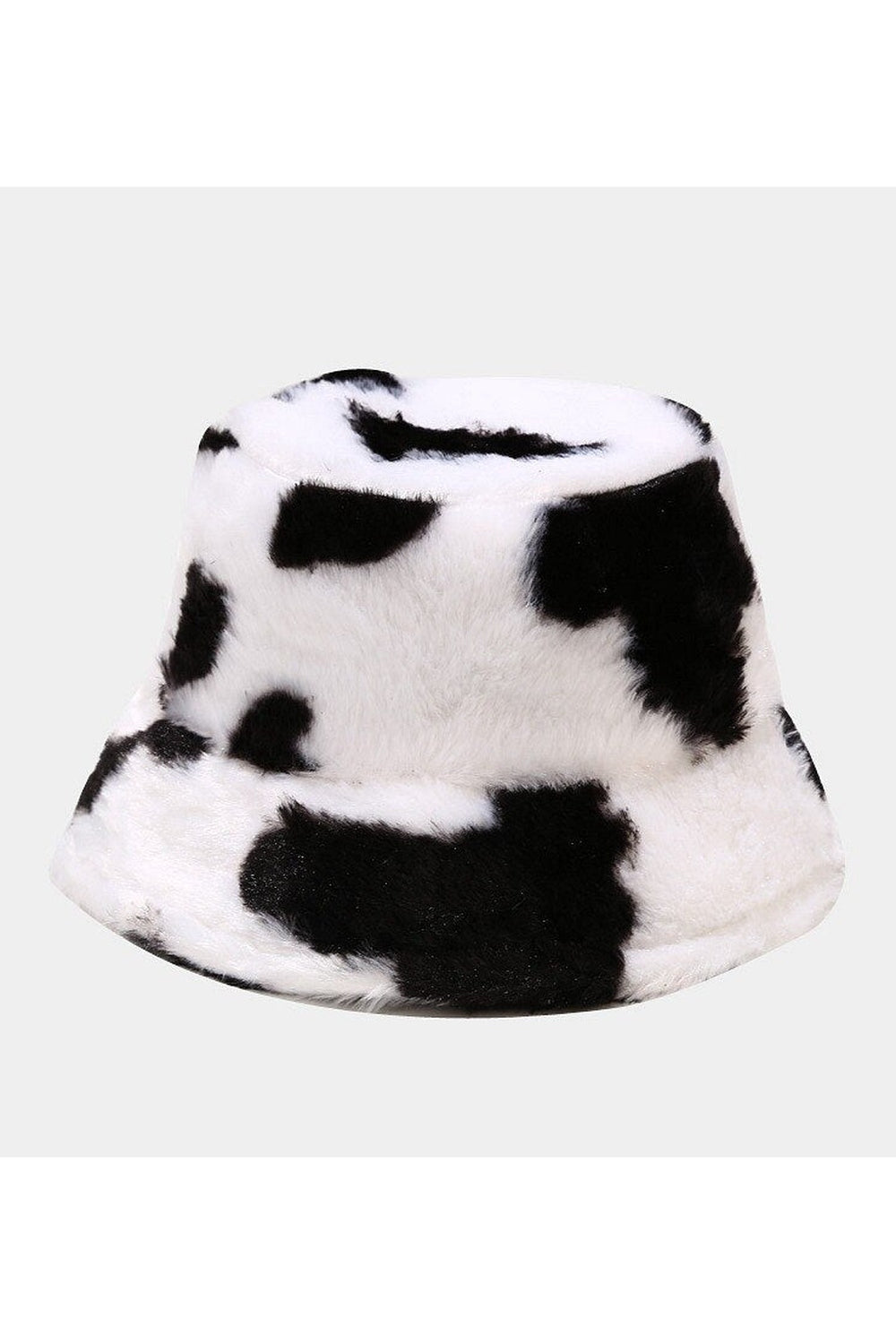 Aesthetic Cow Print Plush Bucket Hat