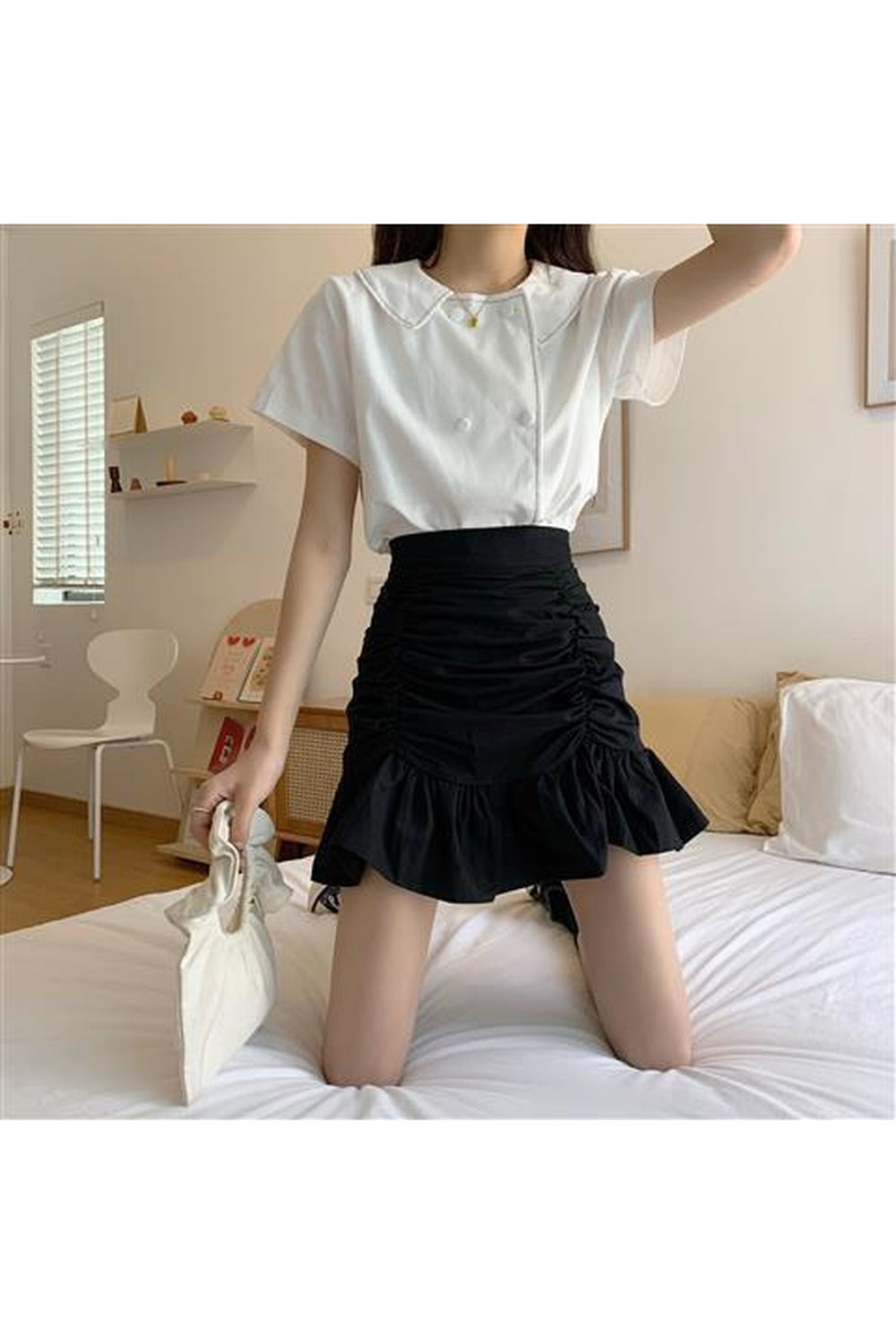 Aesthetic High Waist Elegant Skirt