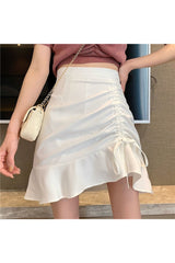 Aesthetic Irregular Pleated Skirt