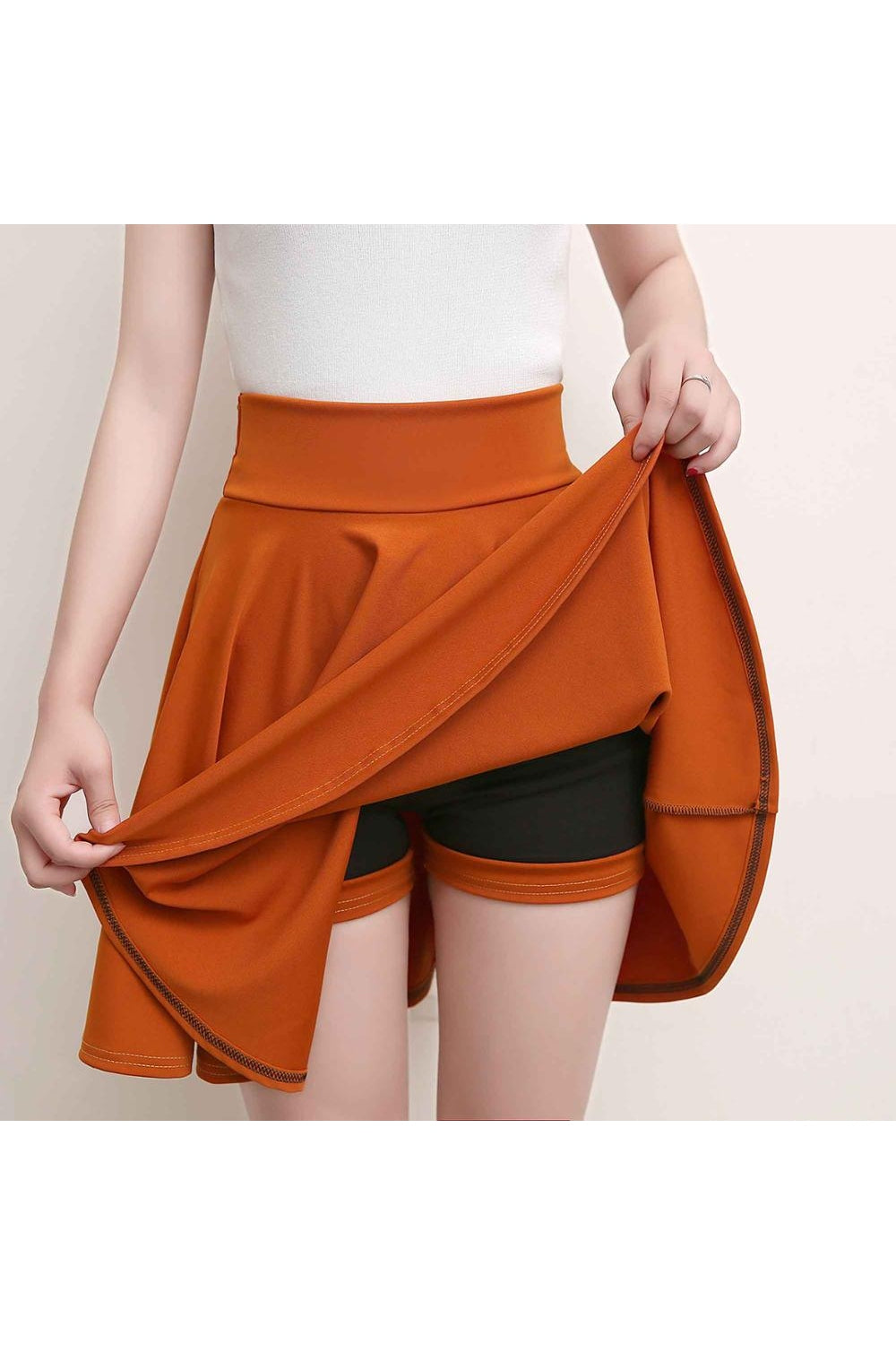 Aesthetic Pleated High Waist Skirt