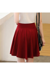 Aesthetic Pleated High Waist Skirt