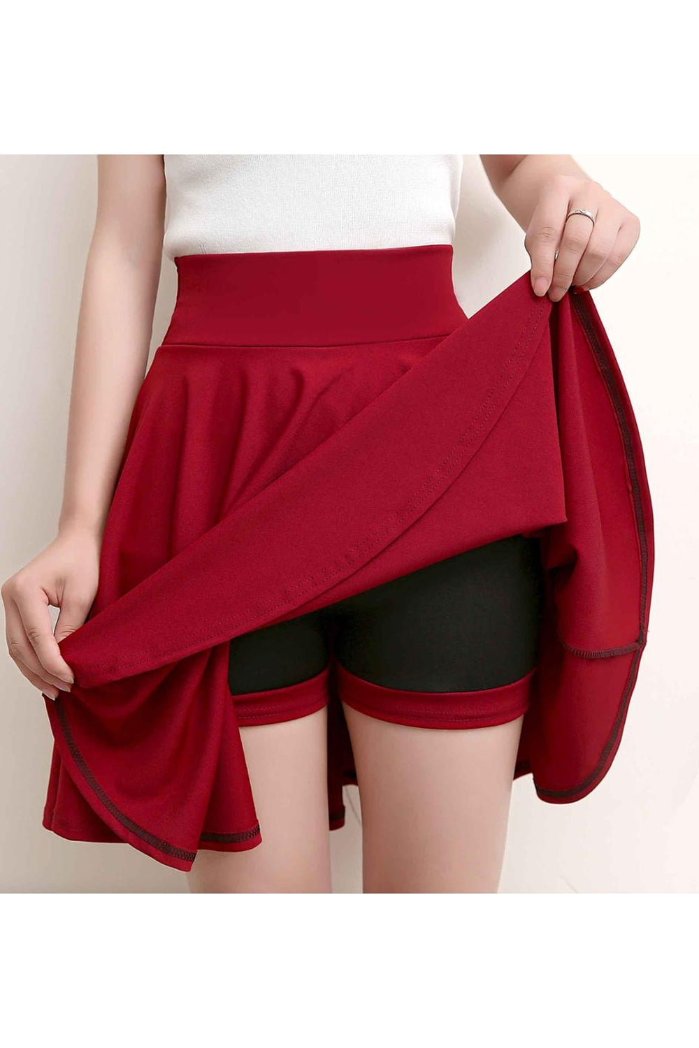 Aesthetic Pleated High Waist Skirt