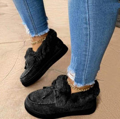 Winter Thick-soled Warm Fur Cotton Shoes Loafers
