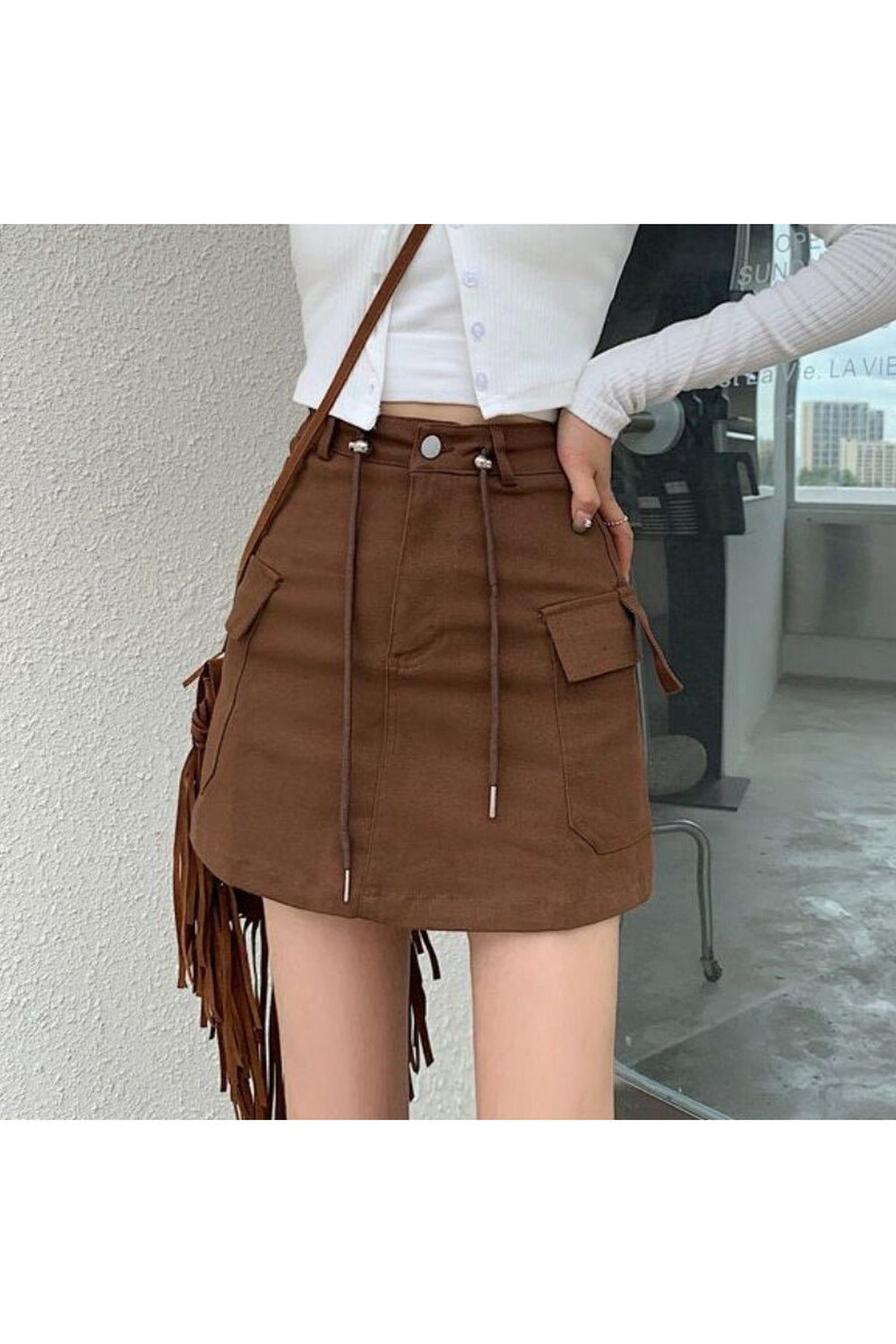 All-match High Waist Denim Skirt