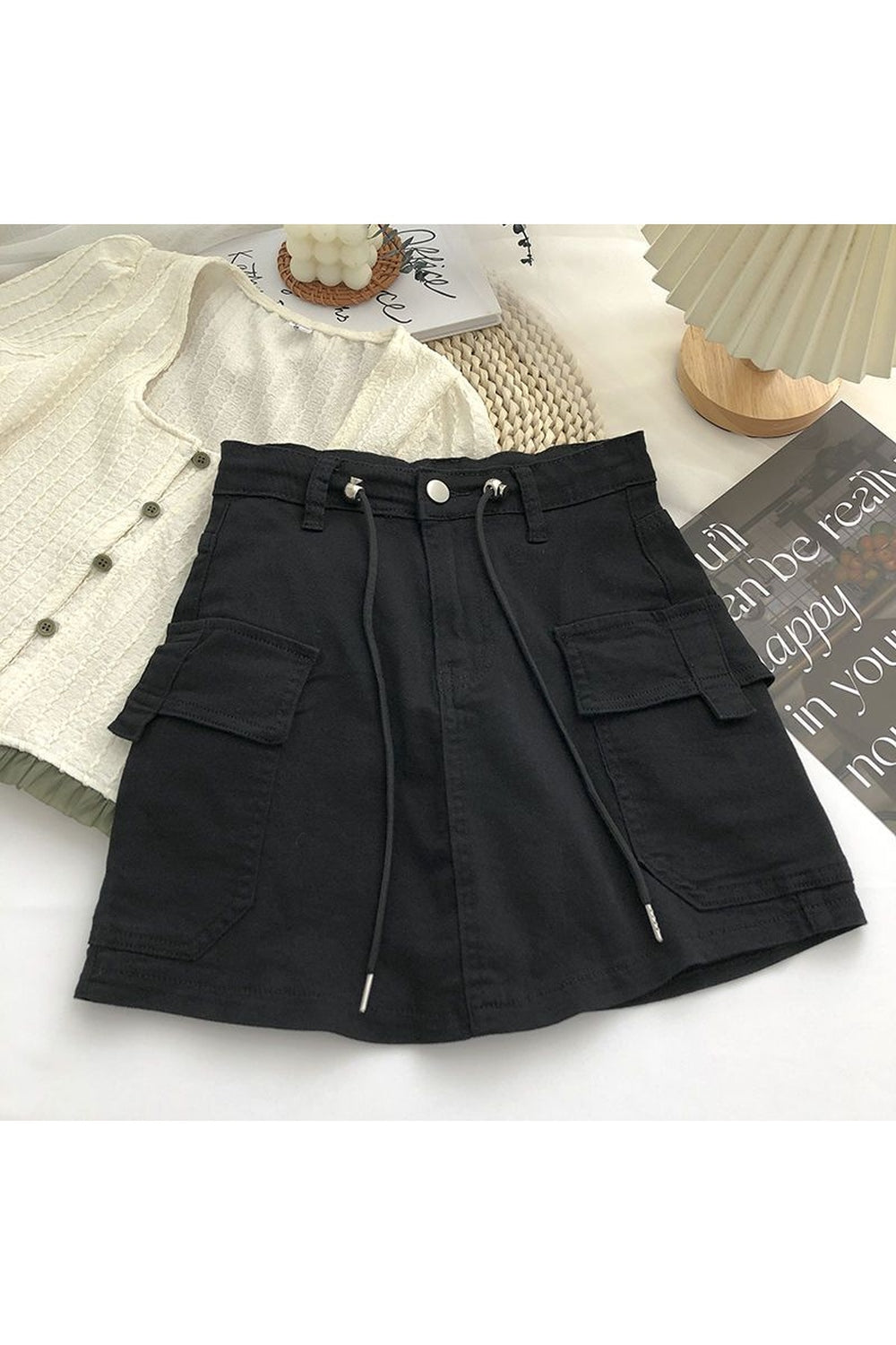 All-match High Waist Denim Skirt