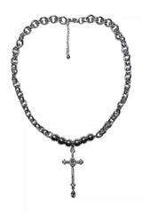 Alt Crystal Cross Necklace