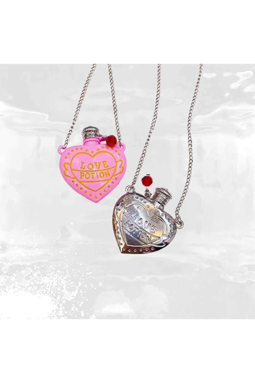 Alt Style Love Bottle Pink Necklace