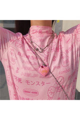 Alt Style Love Bottle Pink Necklace