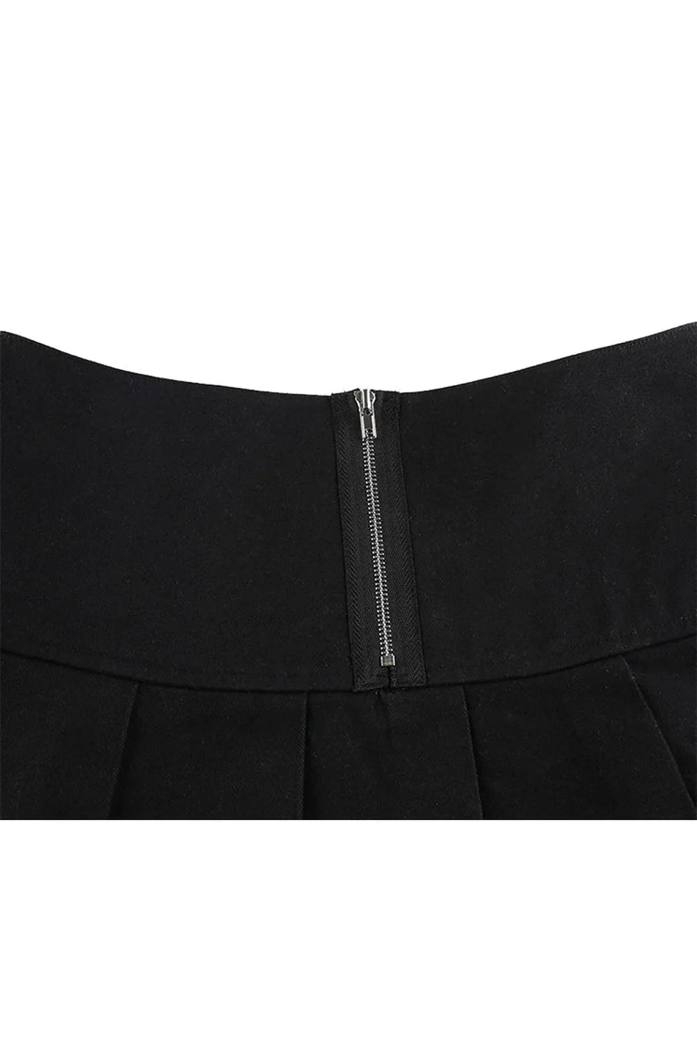 Alt Style Pleated Mini Skirt