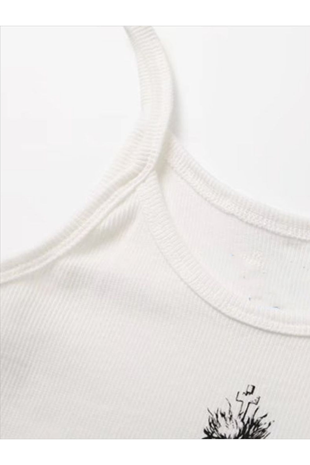 Alt Style White Tank Top