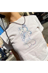 Angelcore Print Vintage T-shirt