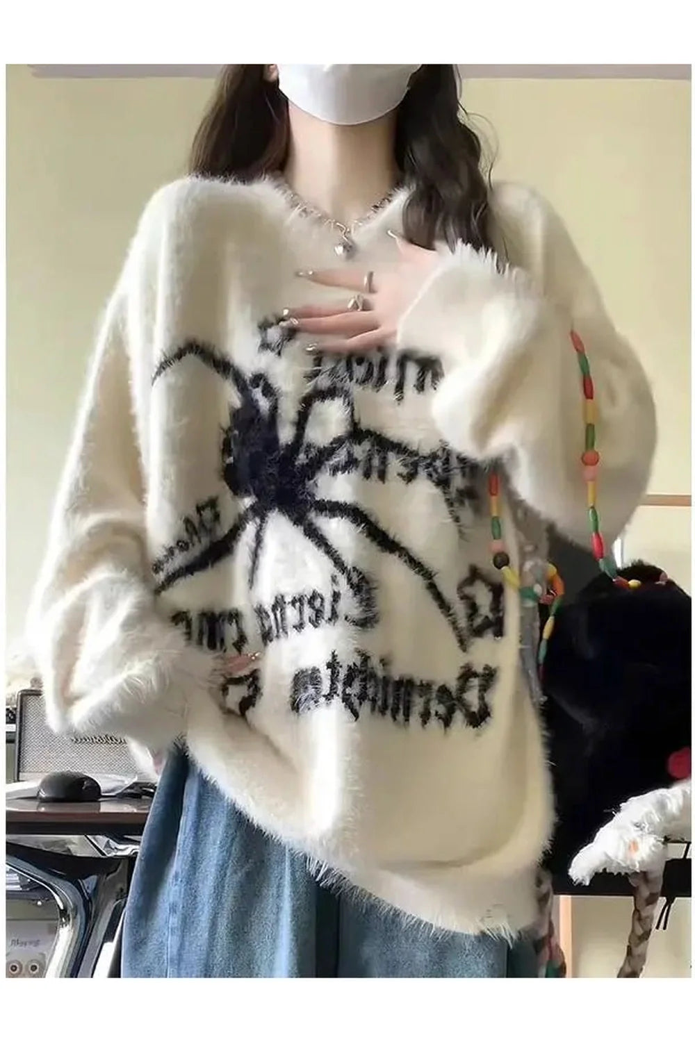 Arachnid Dreams Fuzzy Sweater