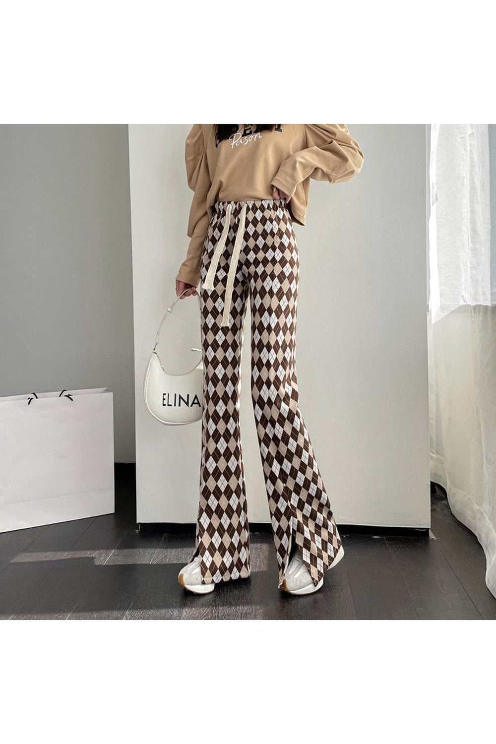 Argyle Plaid Retro Pants